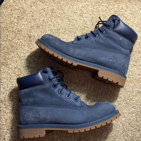 Real Navy Blue Timberlands - Picture 4 of 5